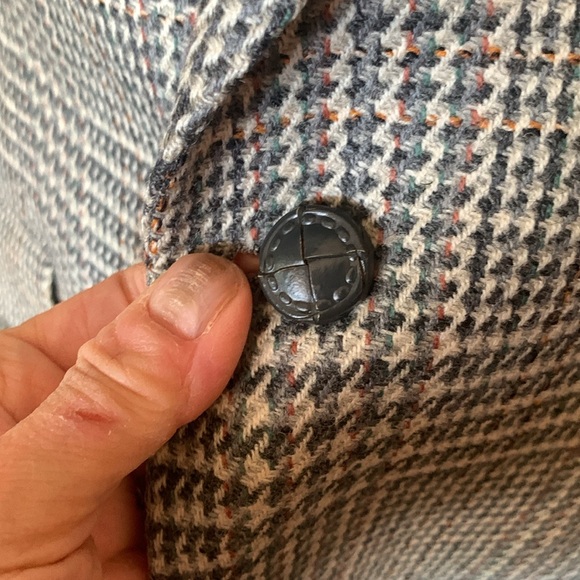 LANVIN PARIS PRINCE OF WALES GLEN PLAID CHECK SCOTLAND WOOL BLAZER SPORTCOAT - Picture 7 of 14